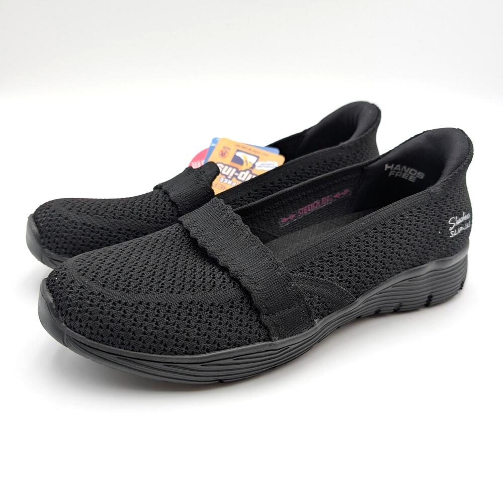 Skechers Slip-Ins Seager Sneaker Shoes Women's Black Size US6.5 EU36.5